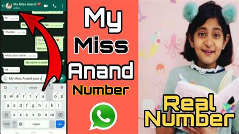 my miss anand whatsapp number|More.